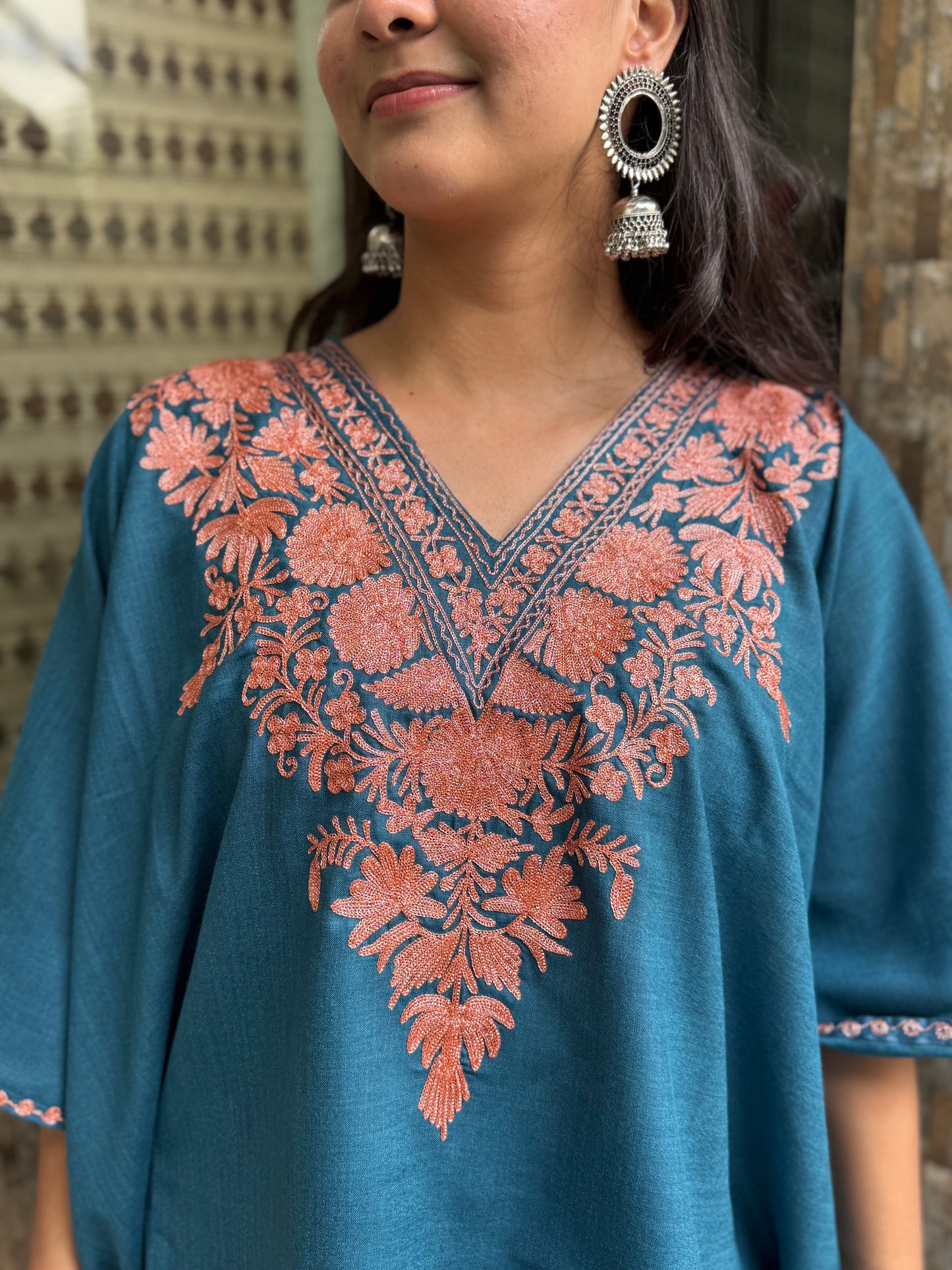 Teal Blue Kaftan Top!