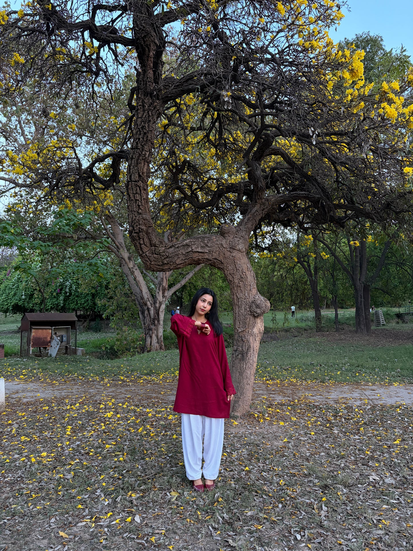 Maroon Kurta set